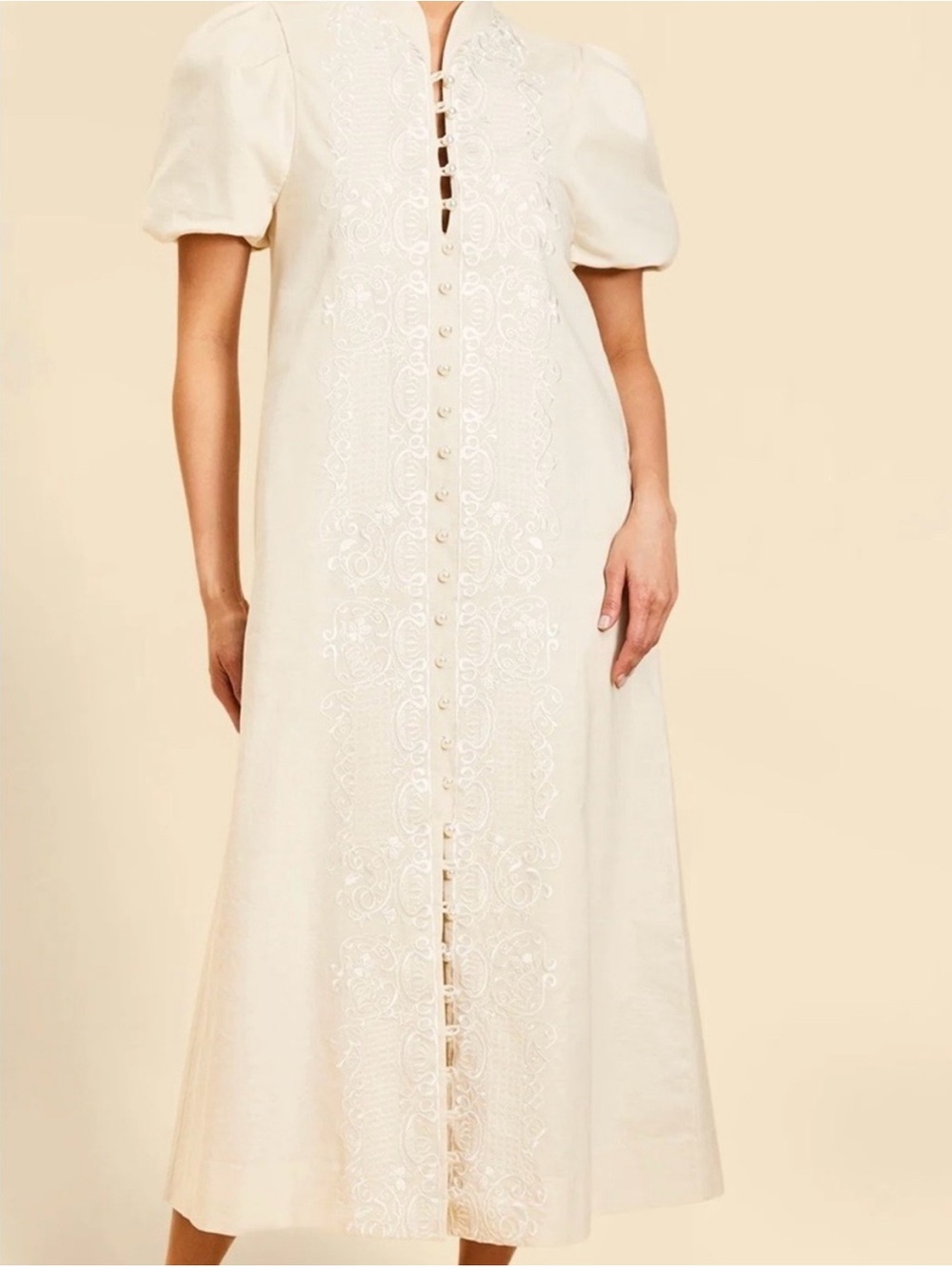 Mestiza New York- Elliana Barong Midi Dress